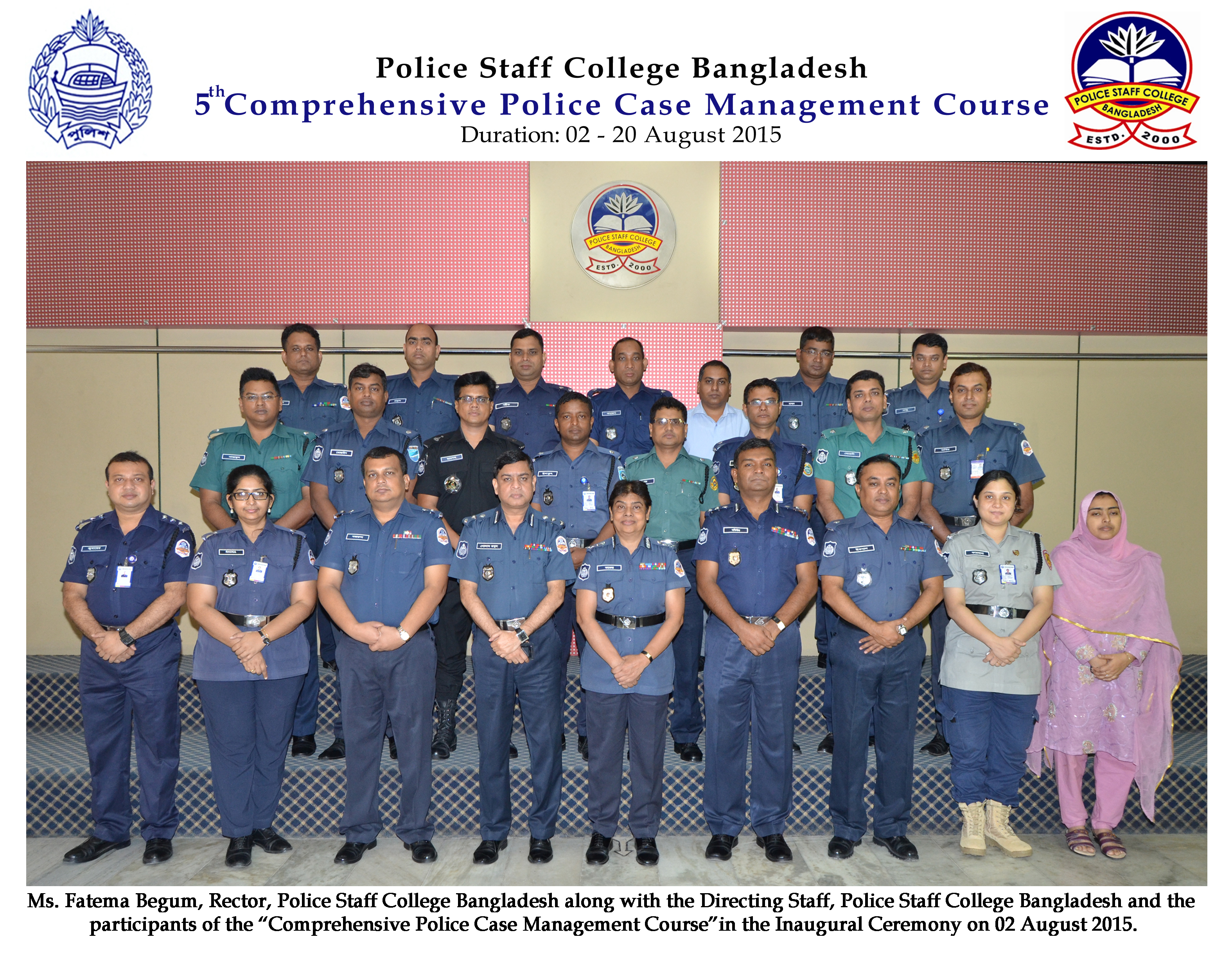 Participant of 5th Comprehensive Police Case Management Course