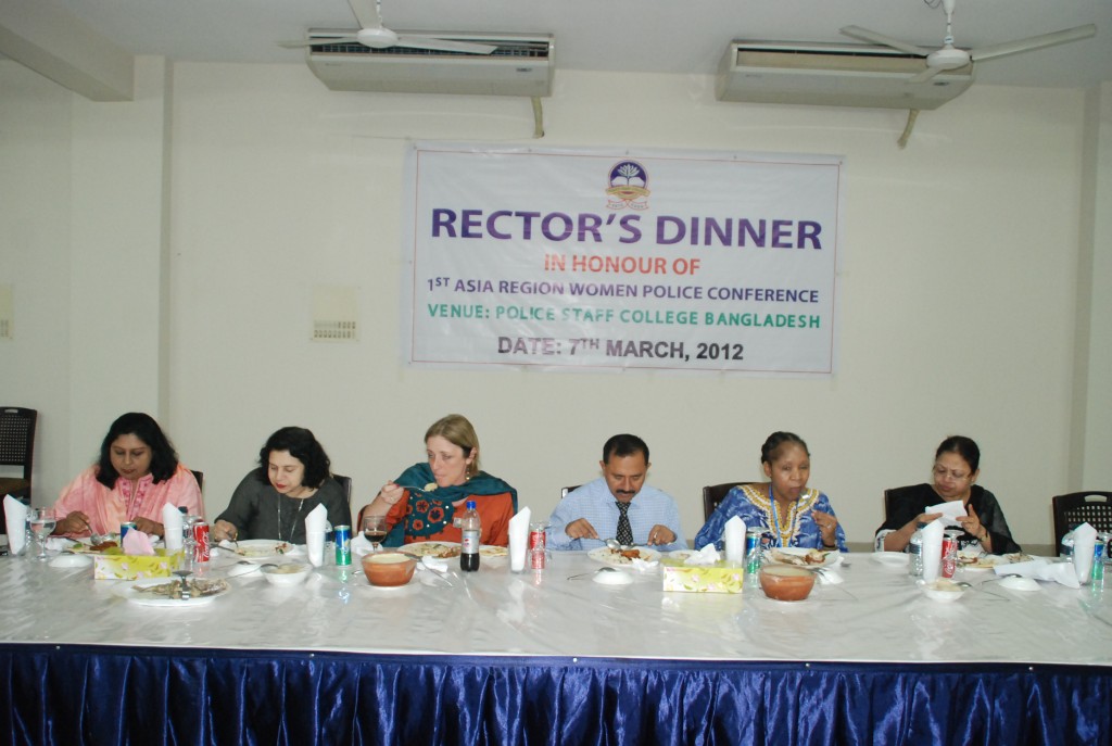 Rector’s Dinner for 1st Asia Region Women Police Conference